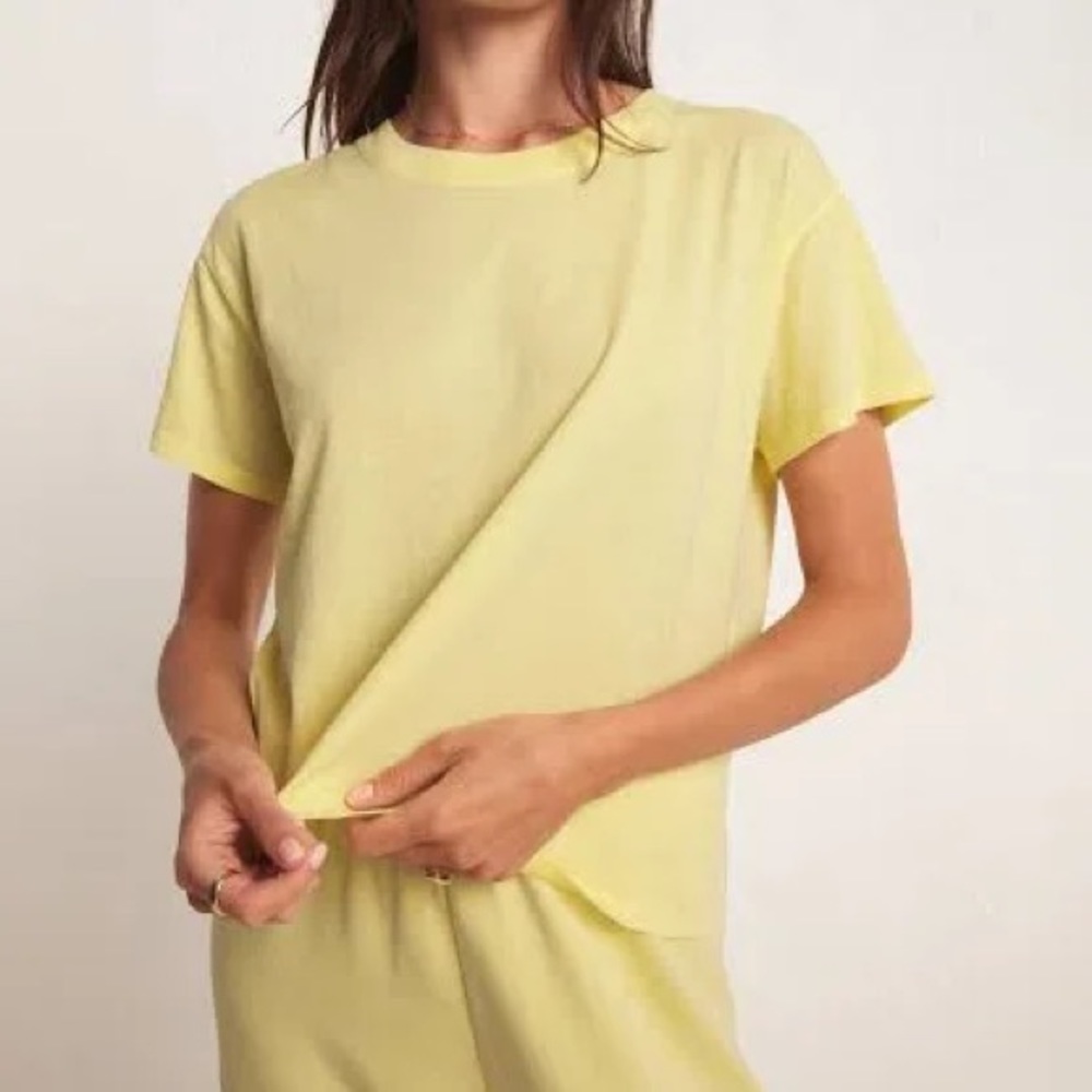 Z Supply Yellow Lounge Shirt Size Medium NWT